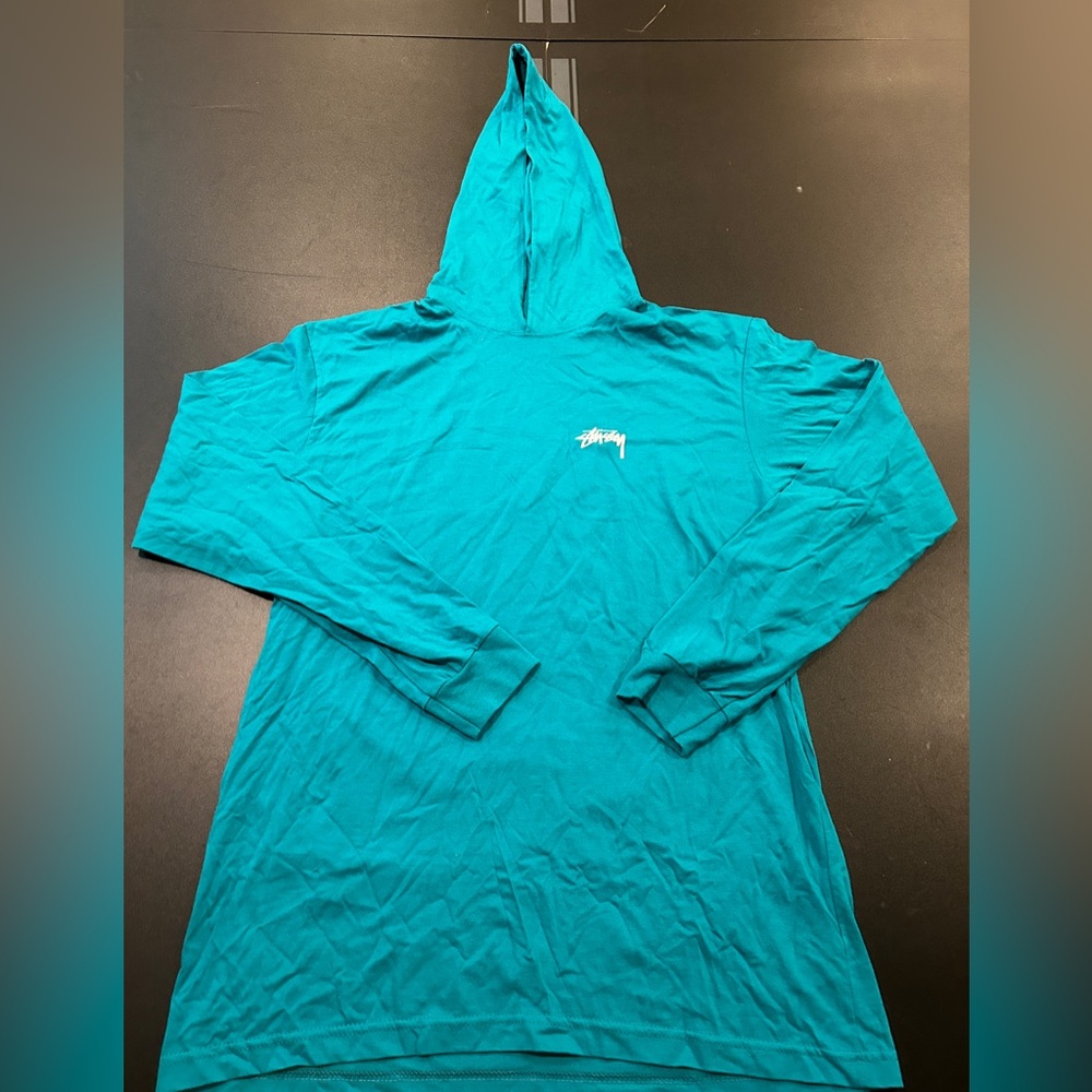 Stussy Lightweight Turquoise Shirt Jacket